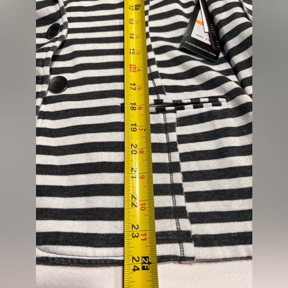 NEW Marc New York by Andrew Marc Striped Button Fleece Lined Knit Jacket Coat - Picture 13 of 16